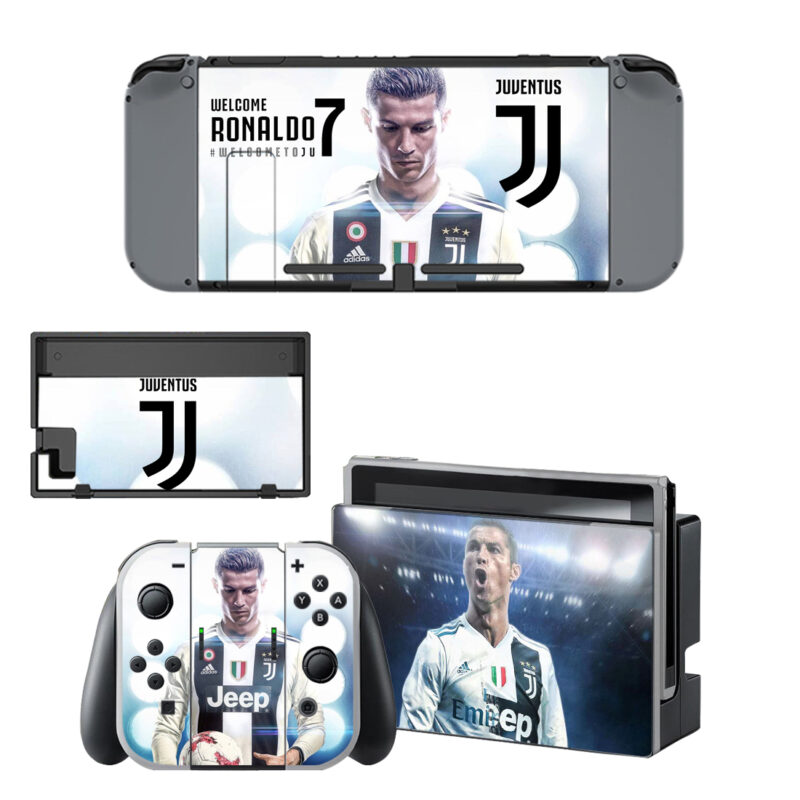 Juventus Cristiano Ronaldo Skin Sticker For Nintendo Switch & Nintendo Switch OLED