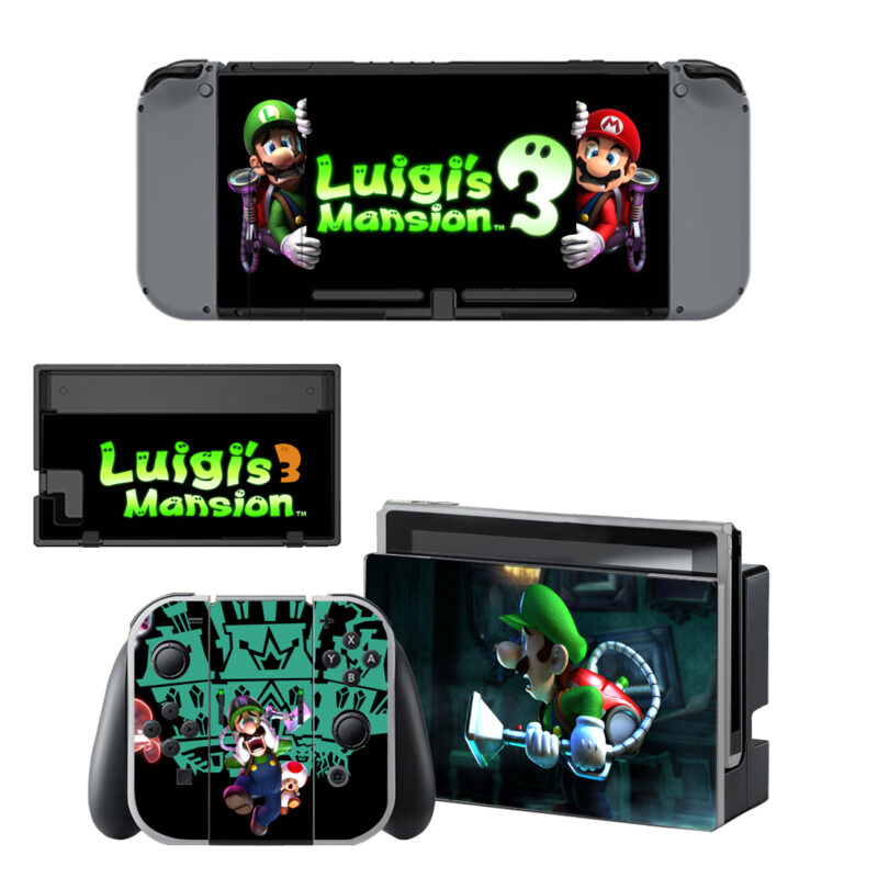 Luigis Mansion 3 Decal Cover For Nintendo Switch & Nintendo Switch OLED