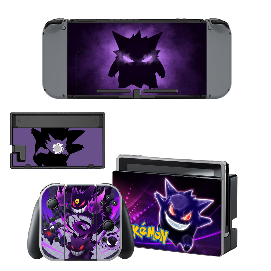 Pokemon Gengar Skin Sticker For Nintendo Switch OLED & Nintendo Switch