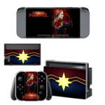Captain Marvel Skin Sticker For Nintendo Switch & Nintendo Switch OLED Design 5