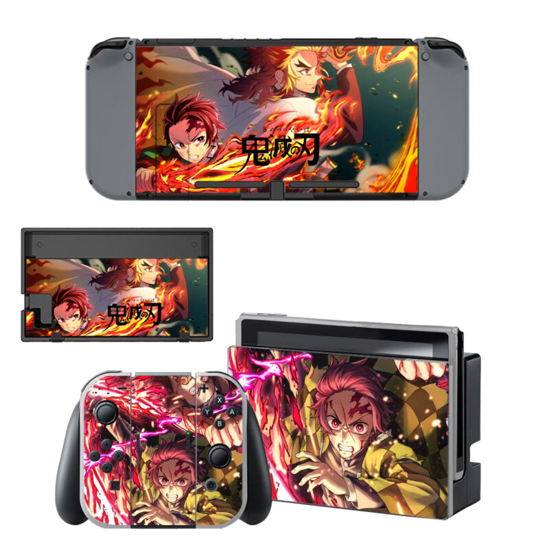 Demon Slayer Skin Sticker For Nintendo Switch & Nintendo Switch OLED Design 4