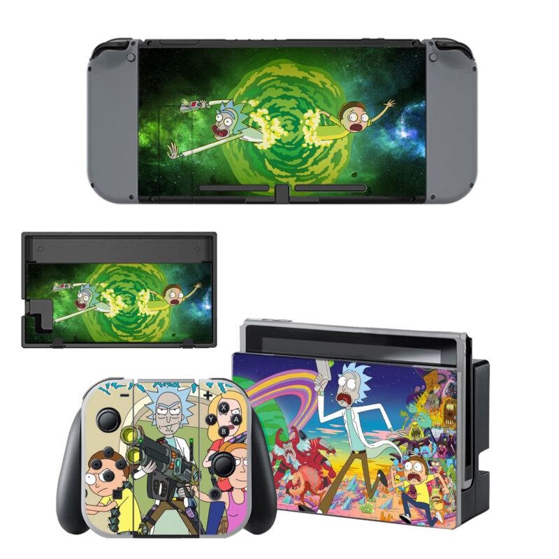 Rick And Morty Skin Sticker For Nintendo Switch & Nintendo Switch OLED Design 3