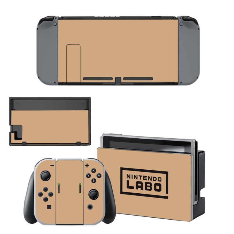 Labo Dark Beige Color Skin Sticker For Nintendo Switch & Nintendo Switch OLED