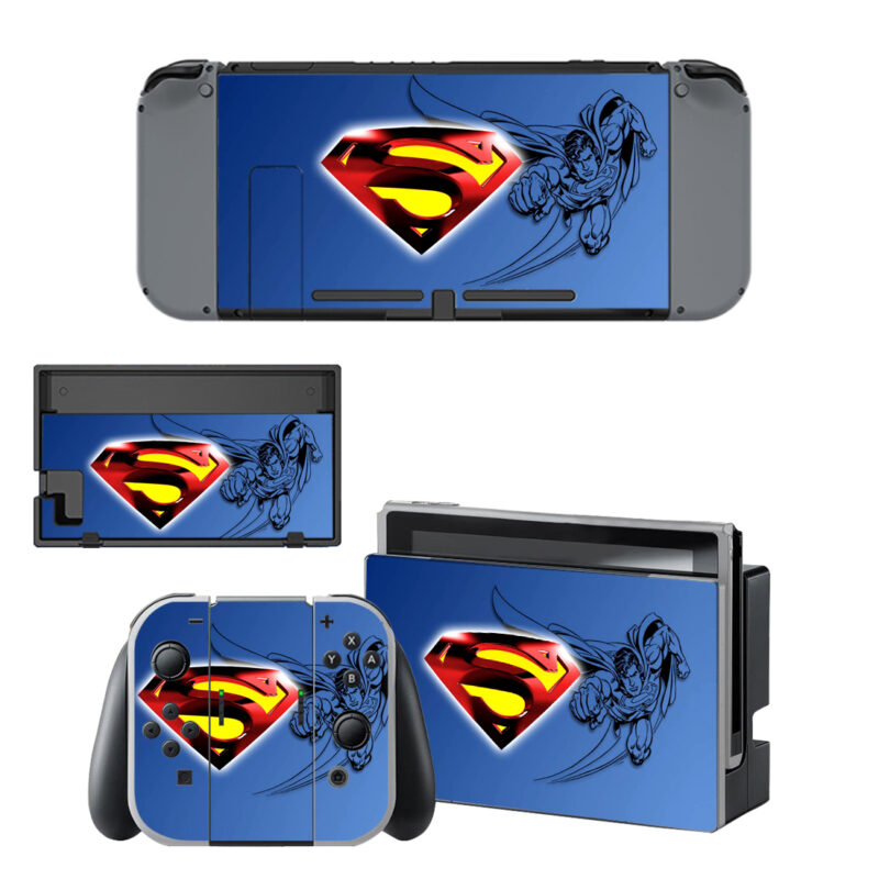 Superman Skin Sticker For Nintendo Switch & Nintendo Switch OLED Design 2