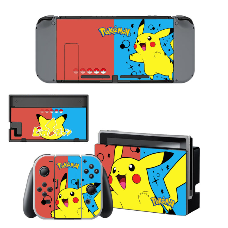 Pokemon Pikachu Decal Cover For Nintendo Switch & Nintendo Switch OLED Design 4