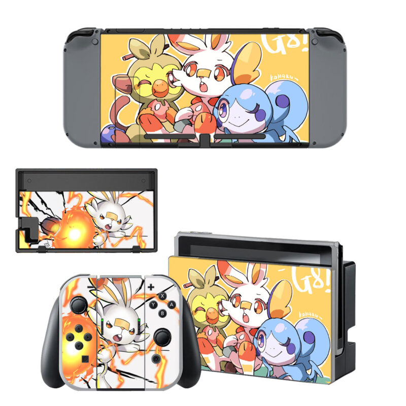 Pokemon Starters Decal Cover For Nintendo Switch & Nintendo Switch OLED