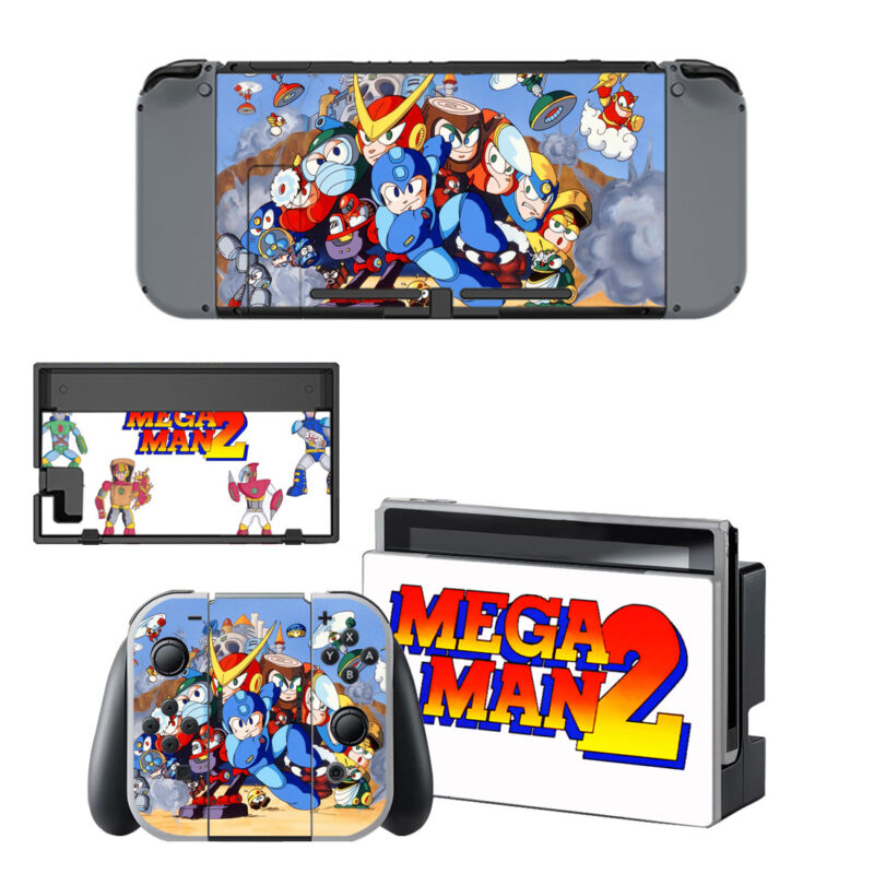 Mega Man II Decal Cover For Nintendo Switch & Nintendo Switch OLED Design 1