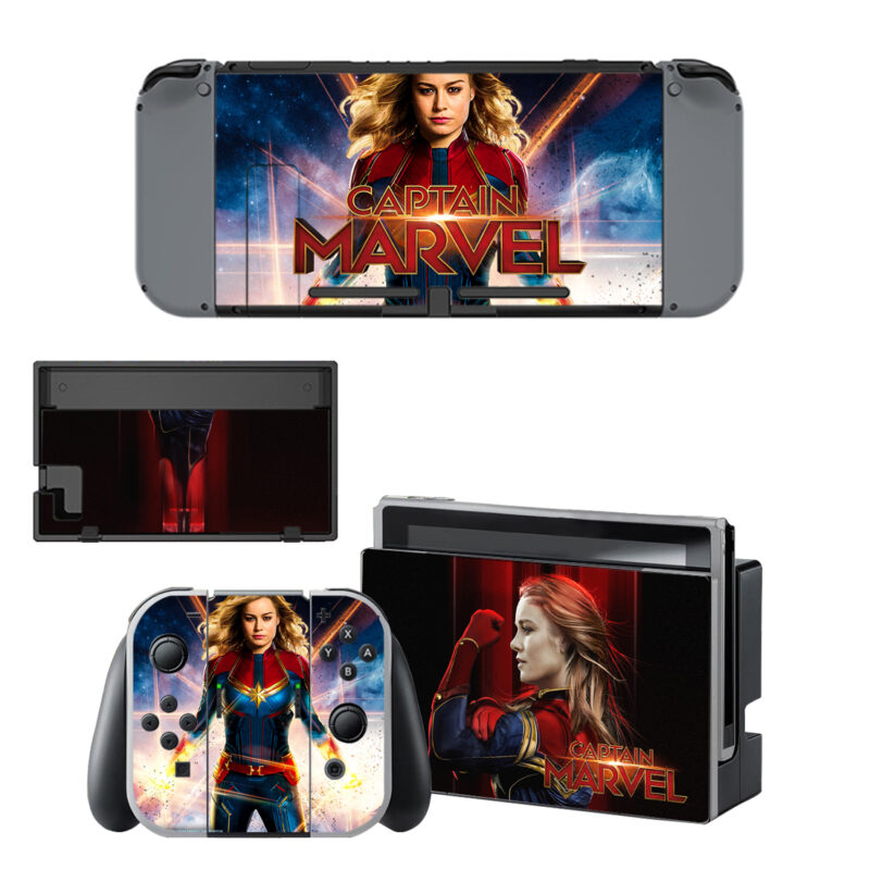 Captain Marvel Decal Cover For Nintendo Switch & Nintendo Switch OLED