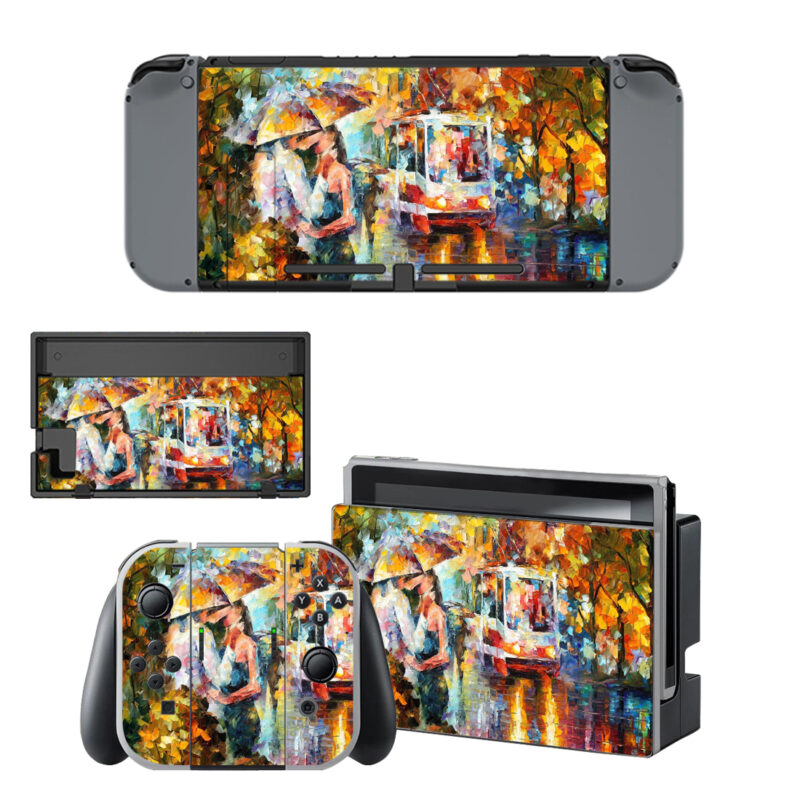 Romantic Leonid Afremov Painting Decal Cover For Nintendo Switch & Nintendo Switch OLED