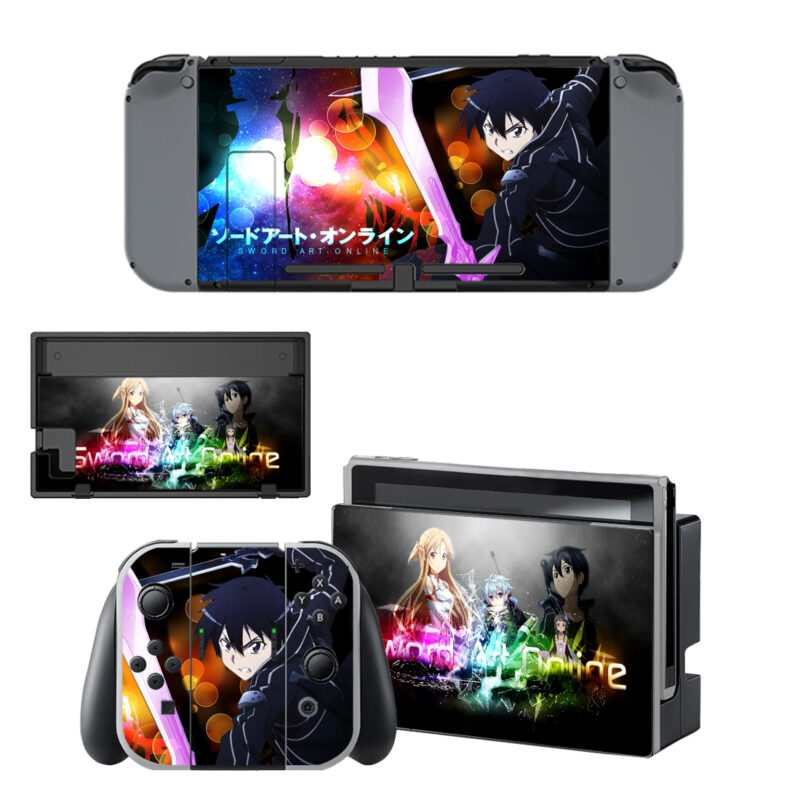 Sword Art Online Skin Sticker For Nintendo Switch & Nintendo Switch OLED Design 1