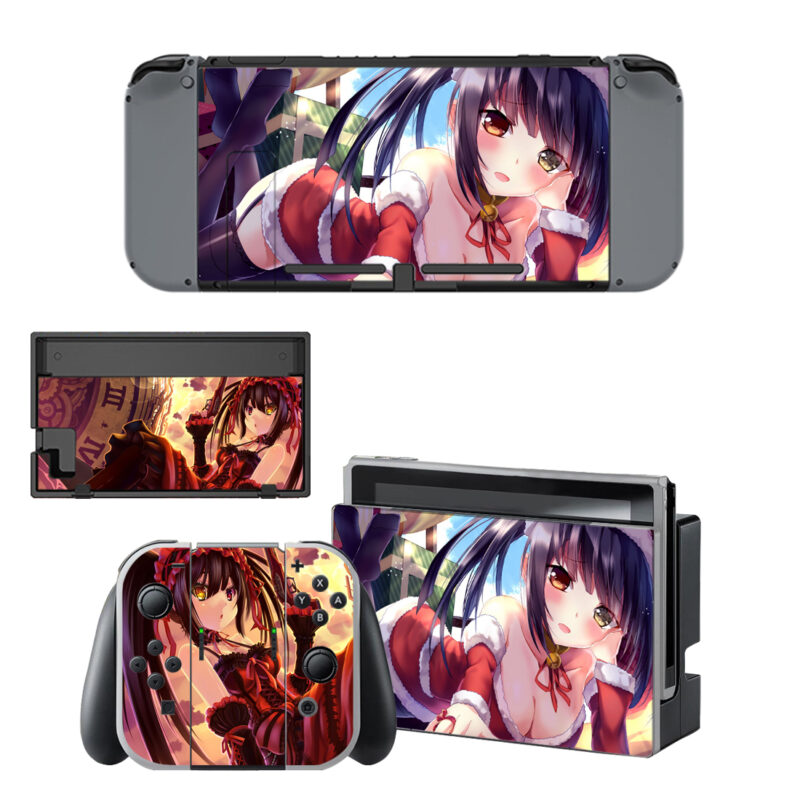 Kurumi Tokisaki Skin Sticker For Nintendo Switch & Nintendo Switch OLED Design 2