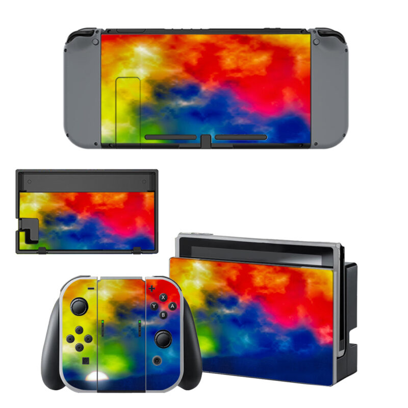 Colorful Blurred Decal Cover For Nintendo Switch & Nintendo Switch OLED