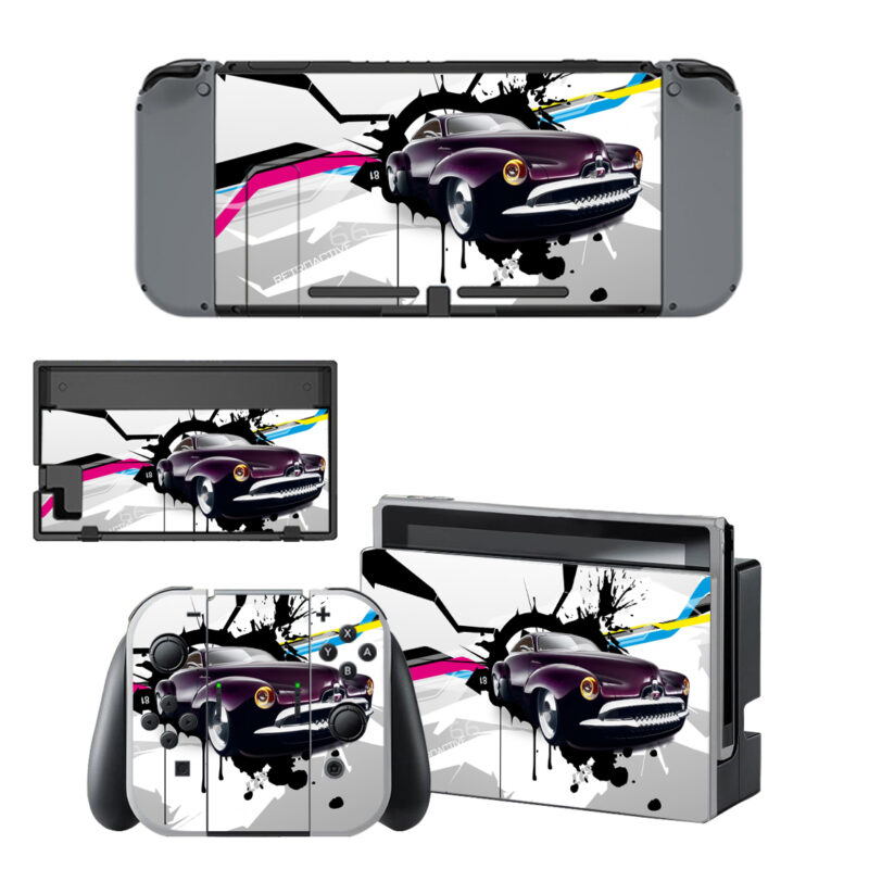 Retroactive Car 66 Paintings Skin Sticker For Nintendo Switch & Nintendo Switch OLED