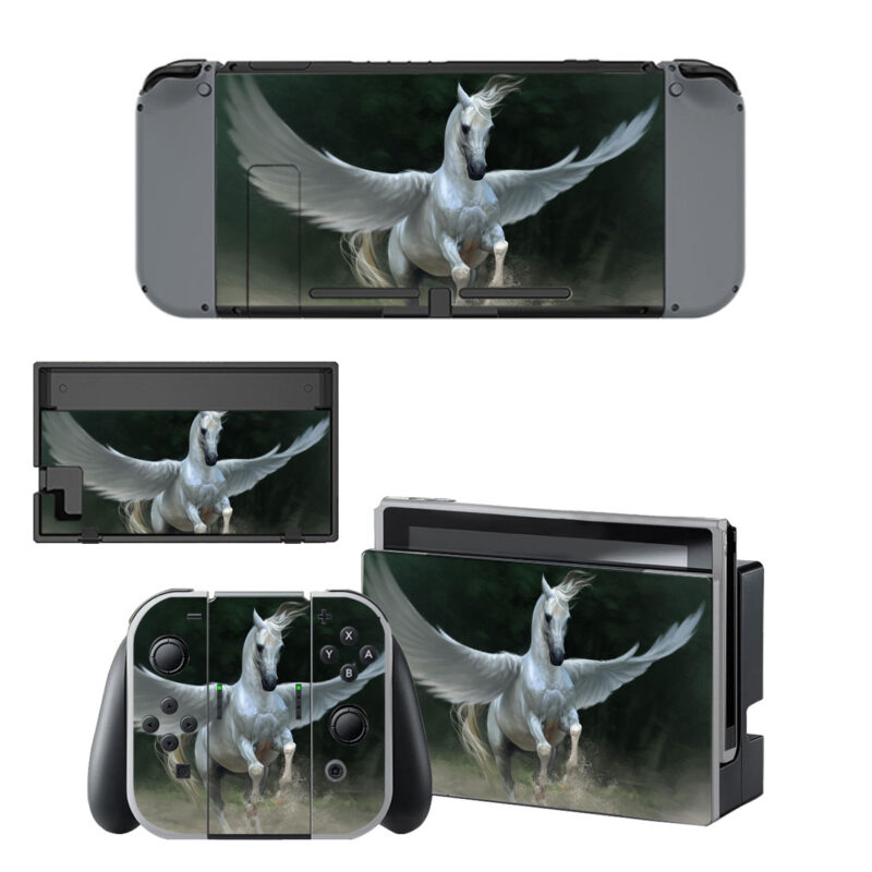 Pegasus On A Water Decal Cover For Nintendo Switch & Nintendo Switch OLED