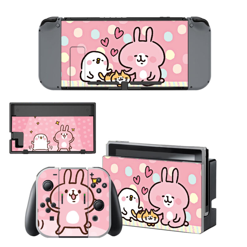 Kanahei And Usagi Pattern Decal Cover For Nintendo Switch & Nintendo Switch OLED Design 5