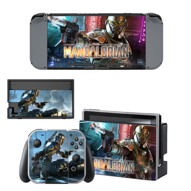 The Mandalorian Skin Sticker For Nintendo Switch & Nintendo Switch OLED Design 2