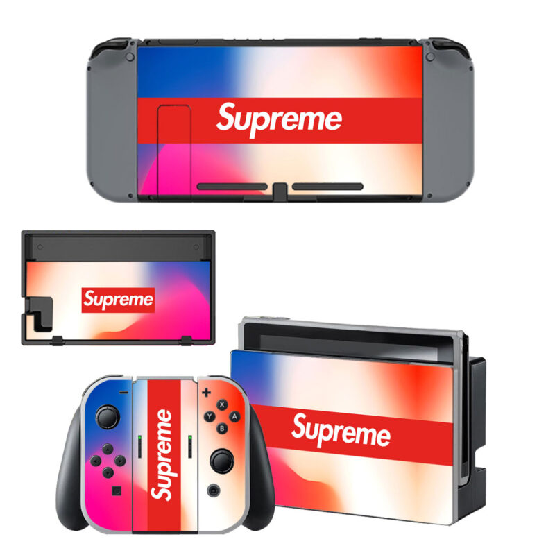 Colorful Gradient Supreme Decal Cover For Nintendo Switch & Nintendo Switch OLED