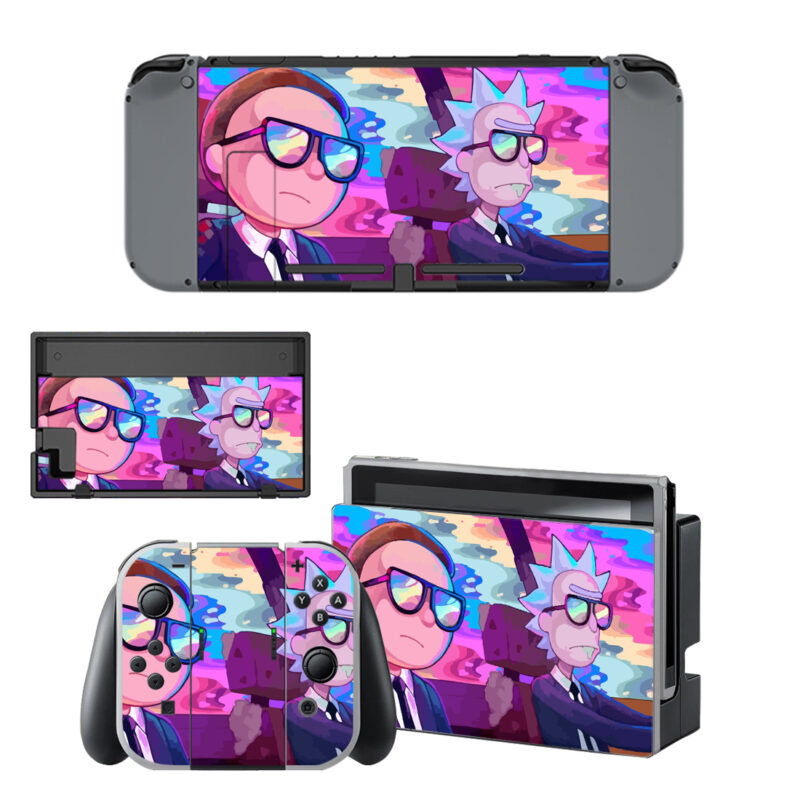 Colorful Rick And Morty Decal Cover For Nintendo Switch & Nintendo Switch OLED