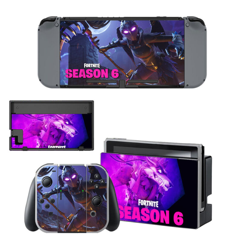 Fortnite Season 6 Decal Cover For Nintendo Switch & Nintendo Switch OLED Design 2