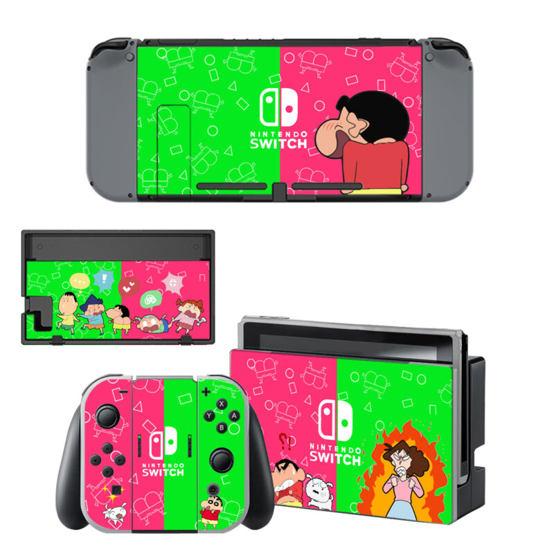 Shinchan Skin Sticker For Nintendo Switch & Nintendo Switch OLED Design 1