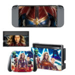 Captain Marvel Skin Sticker For Nintendo Switch & Nintendo Switch OLED Design 2