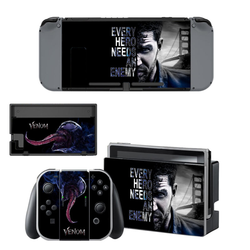 Venom Decal Cover For Nintendo Switch & Nintendo Switch OLED Design 3