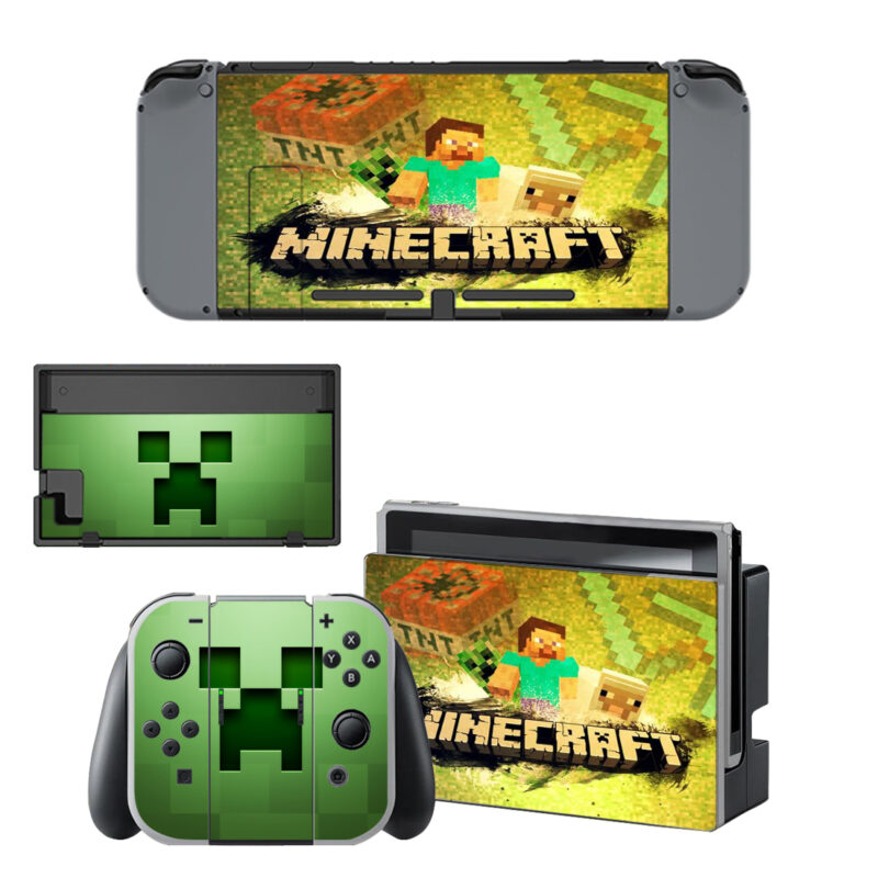 Minecraft Decal Cover For Nintendo Switch & Nintendo Switch OLED Design 3