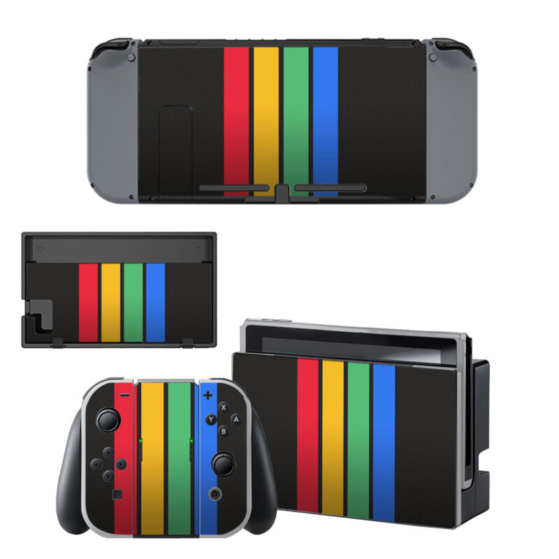 Vertical Color Line Decal Cover For Nintendo Switch & Nintendo Switch OLED