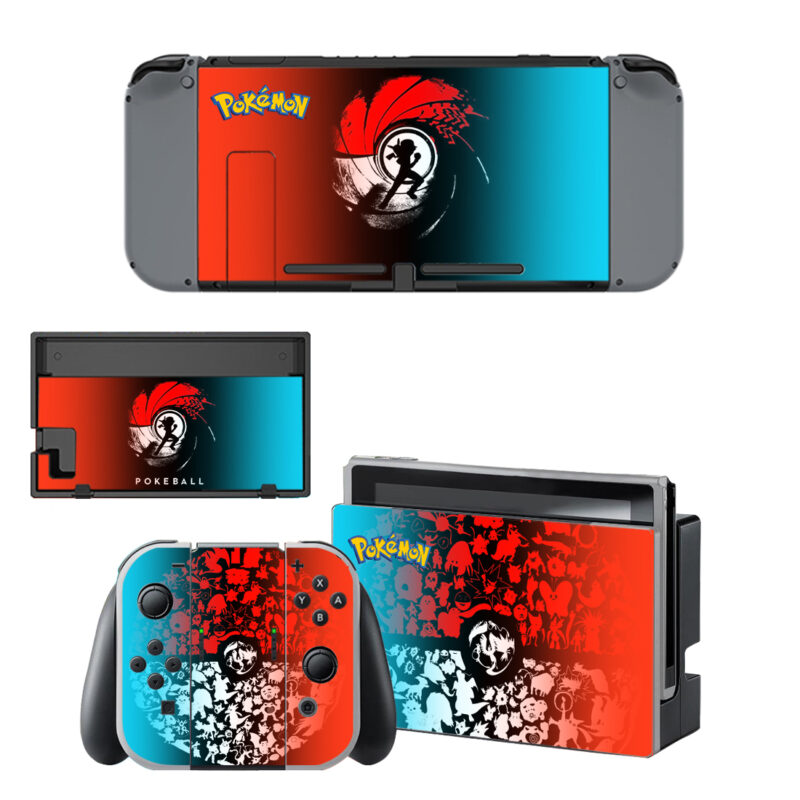 Pokemon Ball Decal Cover For Nintendo Switch & Nintendo Switch OLED Design 1