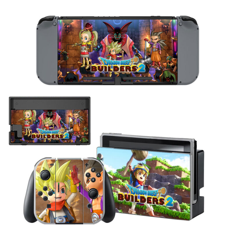 Dragon Quest Builders 2 Skin Sticker For Nintendo Switch & Nintendo Switch OLED Design 2