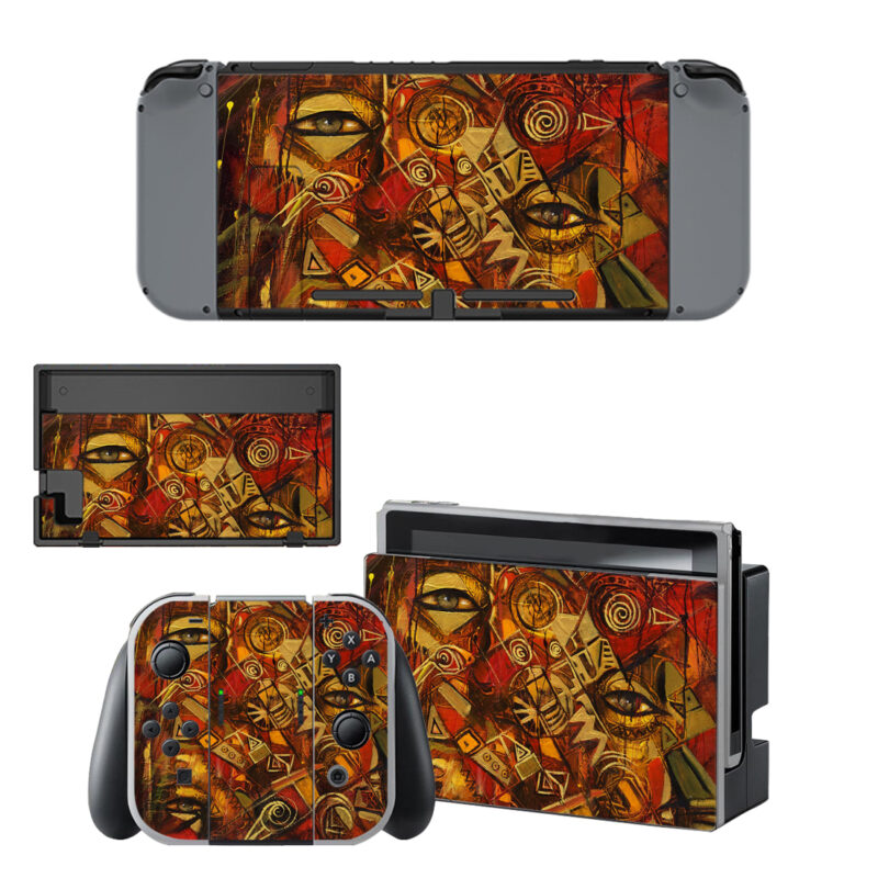 Aya Huma Painting Decal Cover For Nintendo Switch & Nintendo Switch OLED