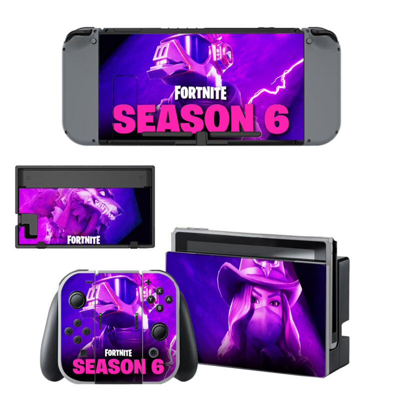 Fortnite Season 6 Skin Sticker For Nintendo Switch OLED & Nintendo Switch