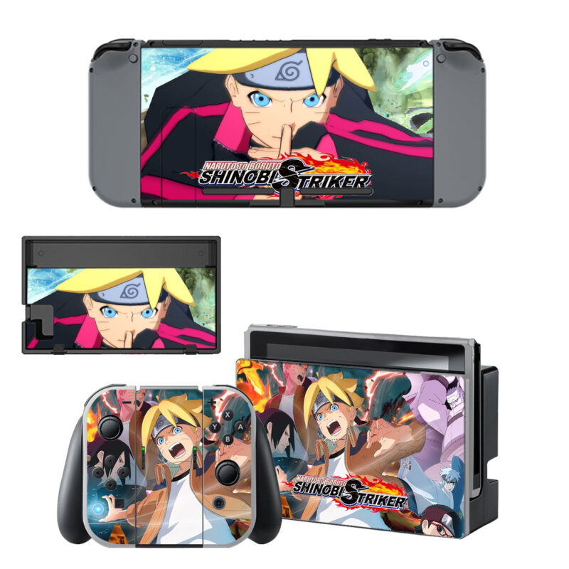 Naruto to Boruto Shinobi Striker Skin Sticker For Nintendo Switch & Nintendo Switch OLED Design 3