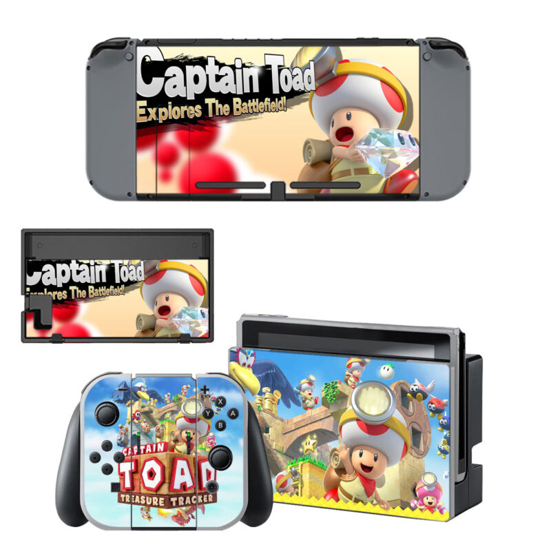 Captain Toad Treasure Tracker Skin Sticker For Nintendo Switch & Nintendo Switch OLED Design 2