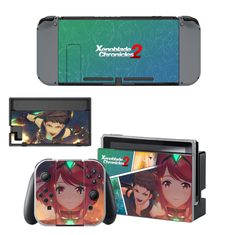 Xenoblade Chronicles 2 Skin Sticker For Nintendo Switch & Nintendo Switch OLED Design 3