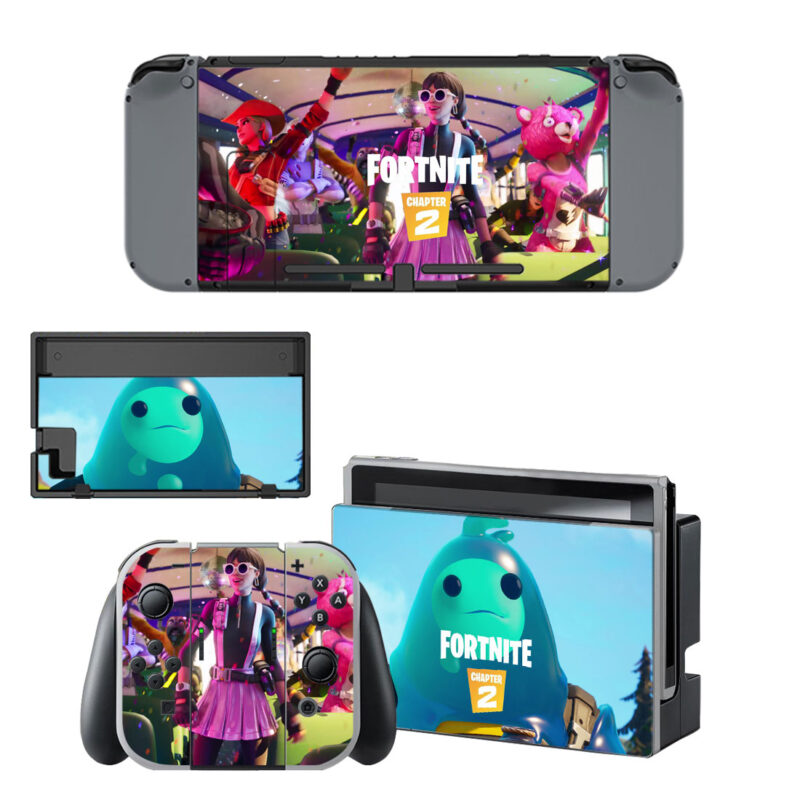 Fortnite Chapter 2 Skin Sticker For Nintendo Switch & Nintendo Switch OLED Design 2