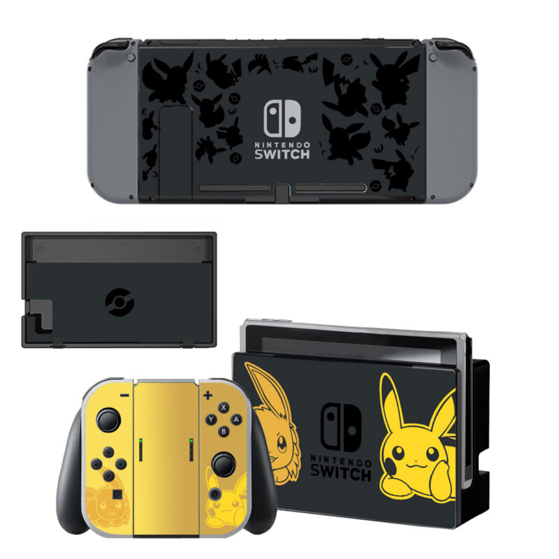 Pikachu Decal Cover For Nintendo Switch & Nintendo Switch OLED Design 2