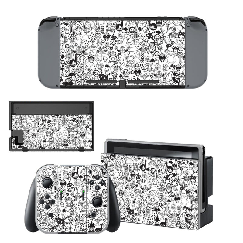 Zedduo Comic Decal Cover For Nintendo Switch & Nintendo Switch OLED