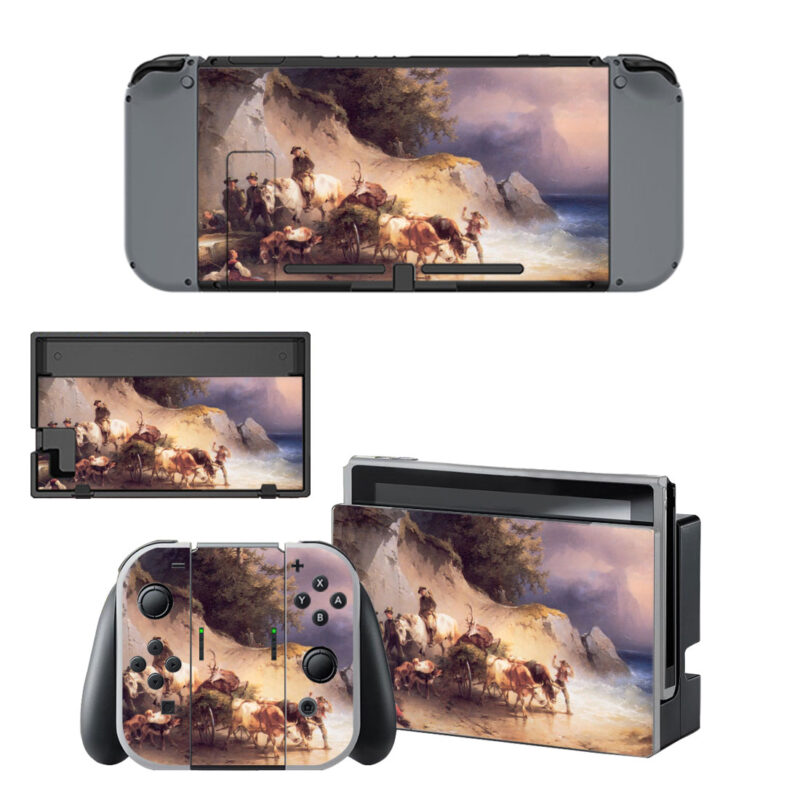 The Return From The Hunt Art Decal Cover For Nintendo Switch & Nintendo Switch OLED