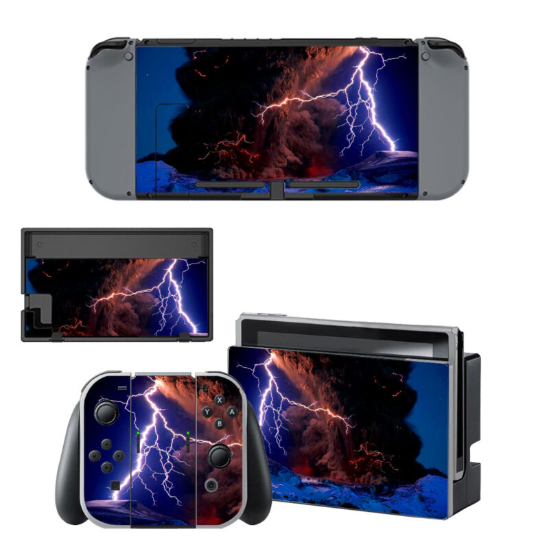 Lightning Strikes Skin Sticker For Nintendo Switch & Nintendo Switch OLED