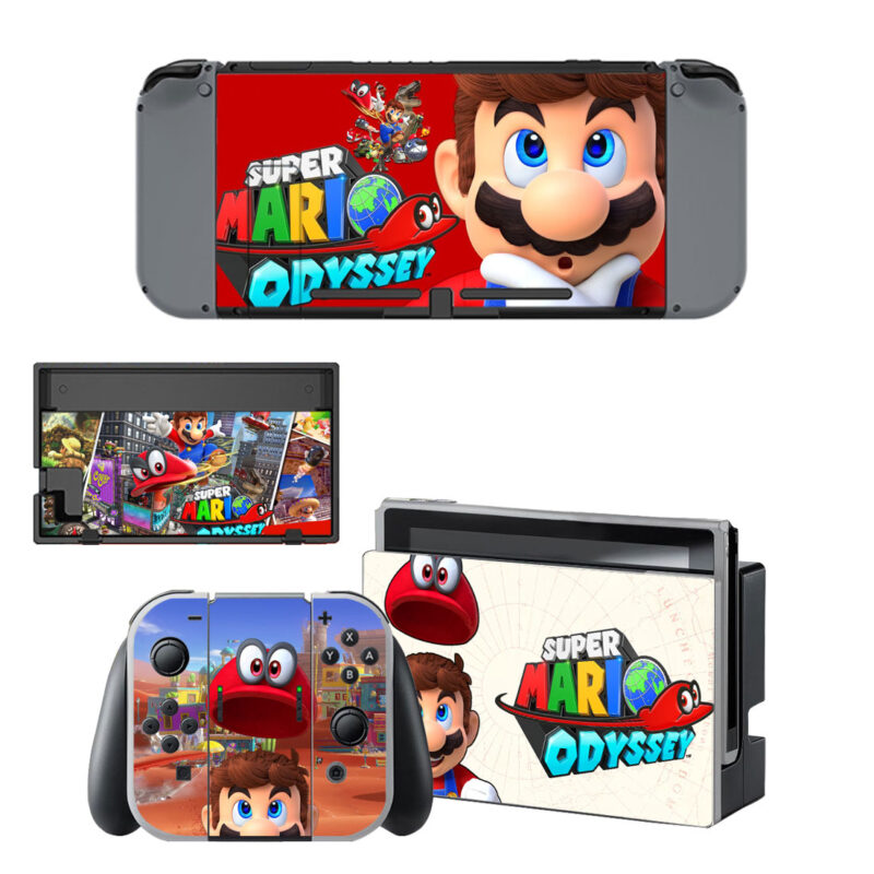 Super Mario Odyssey Skin Sticker For Nintendo Switch & Nintendo Switch OLED Design 7