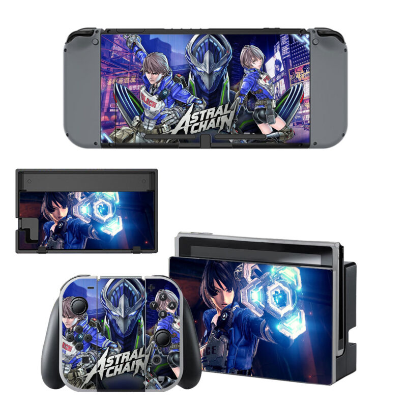 Astral Chain Decal Cover For Nintendo Switch & Nintendo Switch OLED Design 1