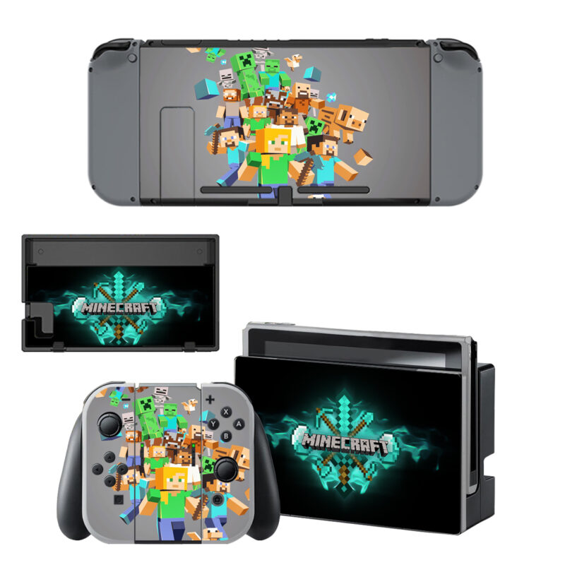 Minecraft Decal Cover For Nintendo Switch & Nintendo Switch OLED Design 2