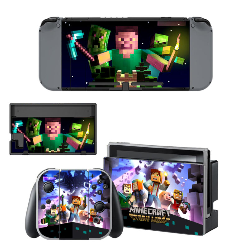 Minecraft Story Mode Skin Sticker For Nintendo Switch & Nintendo Switch OLED