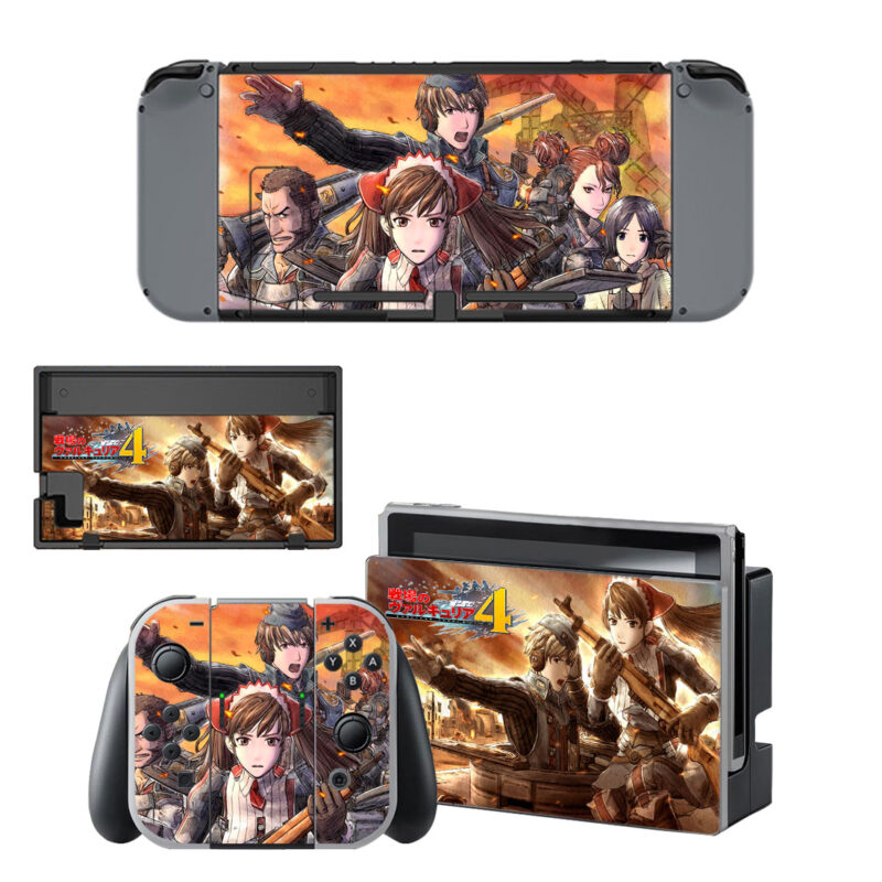 Valkyria Chronicles 4 Skin Sticker For Nintendo Switch & Nintendo Switch OLED Design 3