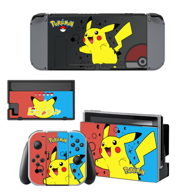 Pokemon Pikachu Skin Sticker For Nintendo Switch & Nintendo Switch OLED Design 5