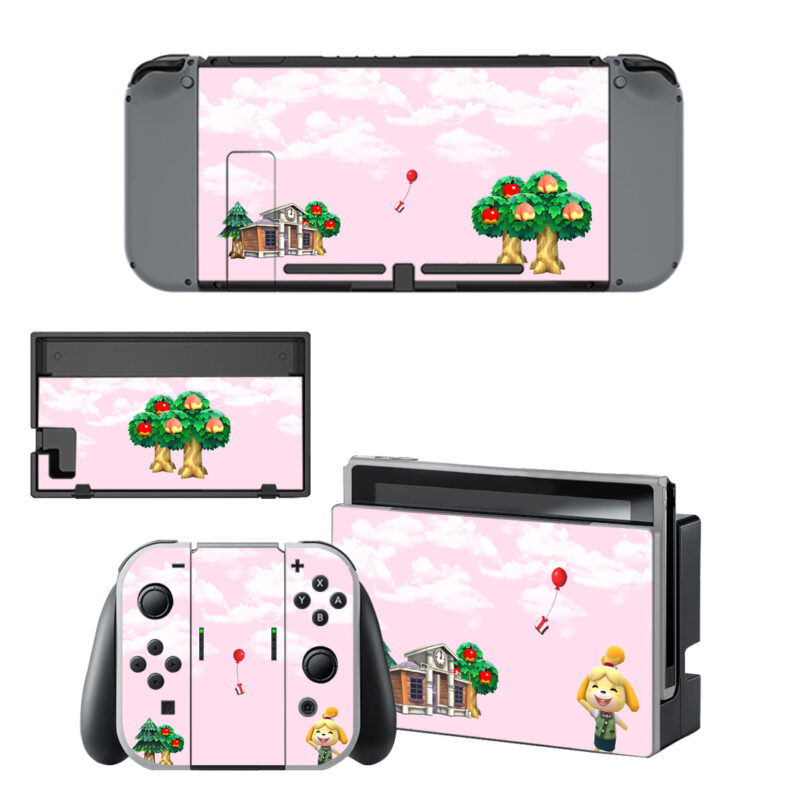 Animal Crossing Pink Decal Cover For Nintendo Switch & Nintendo Switch OLED