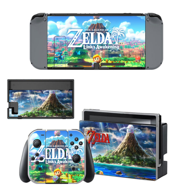 The Legend of Zelda Links Awakening Skin Sticker For Nintendo Switch & Nintendo Switch OLED Design 3