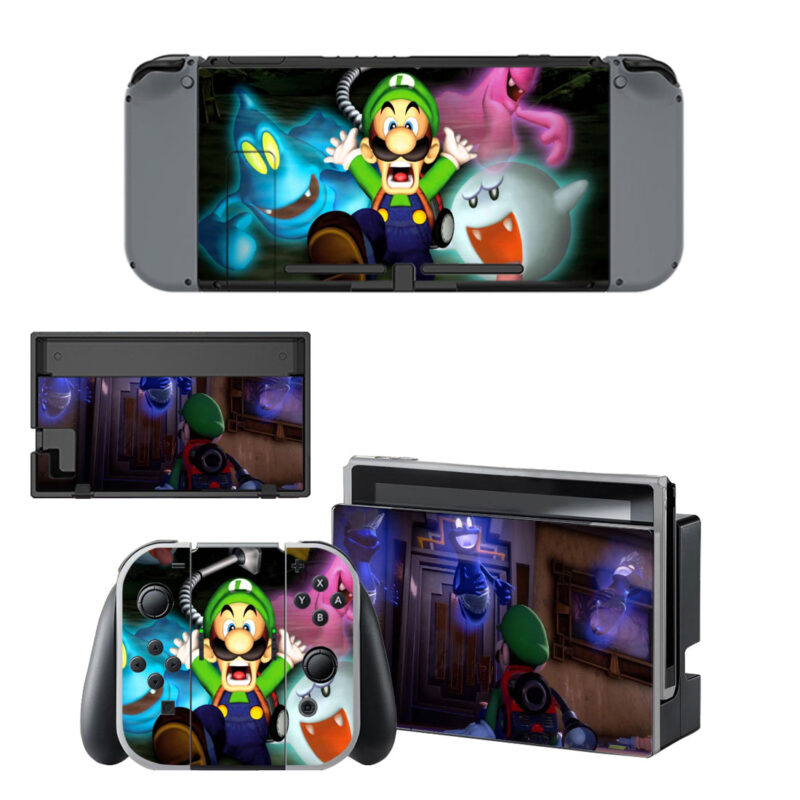 Luigis Mansion Dark Moon Skin Sticker For Nintendo Switch & Nintendo Switch OLED