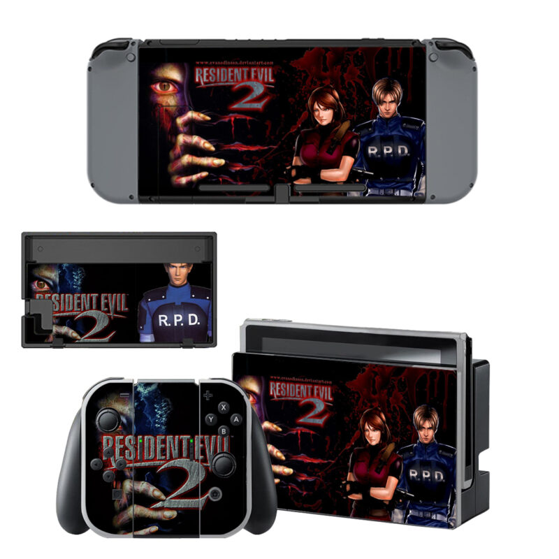 Resident Evil 2 Skin Sticker For Nintendo Switch & Nintendo Switch OLED